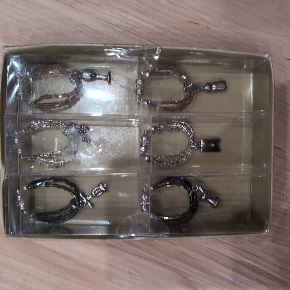 Elegant Black and Silver Cuff Links with Intricate Detailing